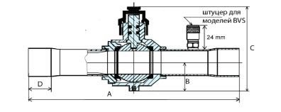 Вентиль шаровой BVE 078 Alco Controls