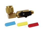 Переходной адаптер с вентилем CPS BV90 (M1/4"SAE х F1/4"SAE)