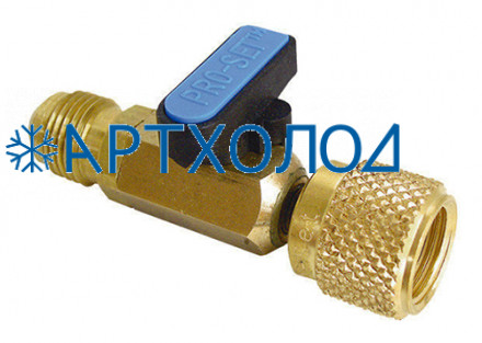 Вентиль для заправочных шлангов (M5/16"SAE х F5/16"SAE) BV410 CPS Вентиль для заправочных шлангов (M5/16"SAE х F5/16"SAE) BV410 CPS