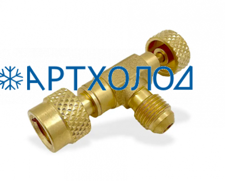 Вентиль с нажимом на ниппель DSZH WK-VC3 (M5/16"SAE х F5/16"SAE)