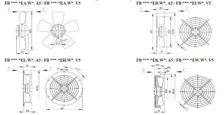 Вентилятор осевой ZIEHL-ABEGG FB040-VDK.2C.V4P Ziehl-Abegg Вентилятор осевой ZIEHL-ABEGG FB040-VDK.2C.V4P Ziehl-Abegg