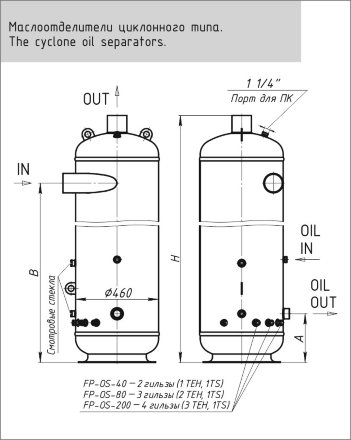Маслоотделитель FP-OS-80-318 (F) Frigopoint