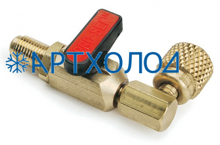 Вентиль для заправочных шлангов под 90°(M1/4"SAE х F1/4"SAE) BV90 CPS Вентиль для заправочных шлангов под 90°(M1/4"SAE х F1/4"SAE) BV90 CPS